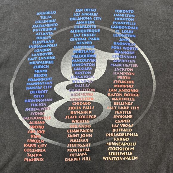 Vtg 1998 Garth Brooks Shirt Mens XL Blue Rose Graphic Concert Tour Country Music - Picture 3 of 13